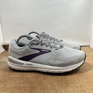 Brooks Ariel 20 Women Size 10.5 D Wide Athletic Running Shoes Gray